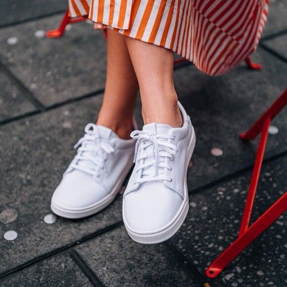 OluKai Shoes - OLUKAI PEHUEA LI ILI New Bright White LEATHER Everyday Sneakers 9 Women Comfort